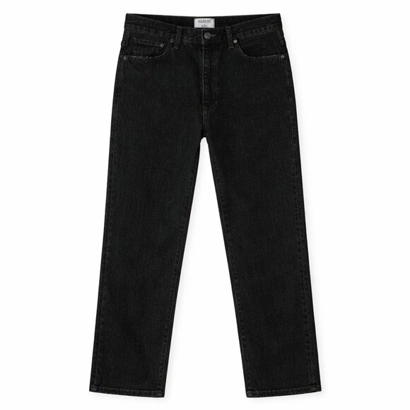 AGOLDE High Rise Made in USA Black Straight Leg Jeans Size 29